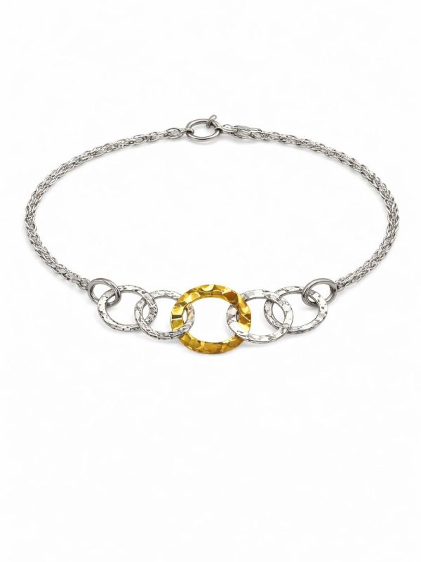Nordic Beat Armband guld & silver